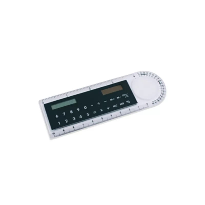 Regla calculadora y lupa desk